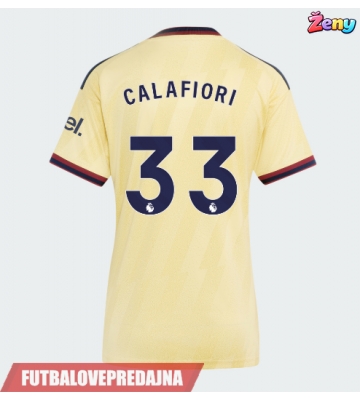 Lacne Ženy Futbalové dres Arsenal Riccardo Calafiori #33 2026-27 Krátky Rukáv - Tretina